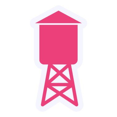 Su Kulesi Vektör Sembol Tasarımı 