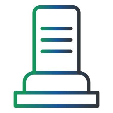 Mezar simgesinin vektör illüstrasyonu