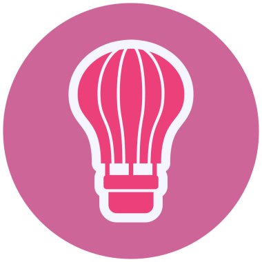 hot air balloon. web icon simple illustration