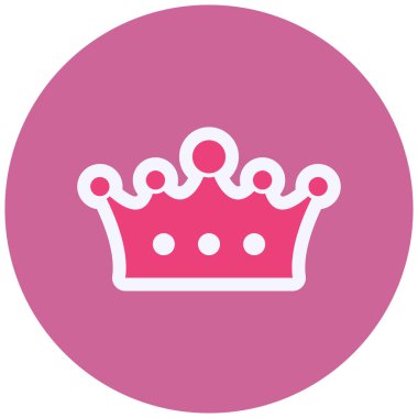 taç simgesi vektör illüstrasyonu 