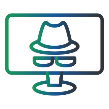 Casus Yazılım Vektörü Kabartma Simgesi Tasarımı