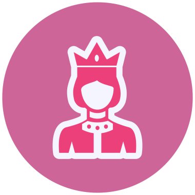 Queen icon. vector illustration