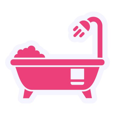 Küvet. Web simgesi basit illüstrasyon