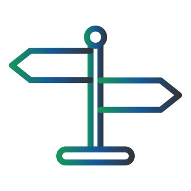 İşaret levhası Web simgesi basit illüstrasyon