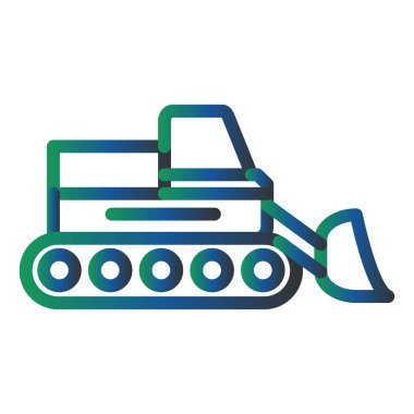 Snow Truck icon. outline illustration of bulldozer vector icons for web