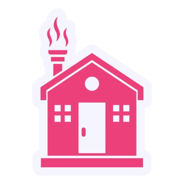 Ev simgesinin vektör illüstrasyonu