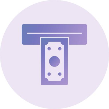 atm. web icon simple illustration. Cash withdrawal