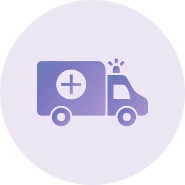 Ambulansın vektör illüstrasyonu