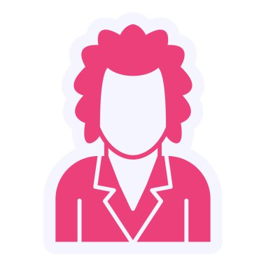 person Scientist. web icon vector illustration