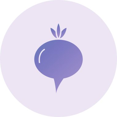 Turnip Vector lyph Icon Design