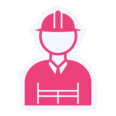 Fire Fighter Vector Glyph Icon Design 