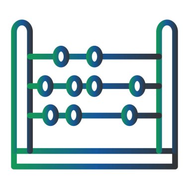 Abaküs. Web simgesi basit illüstrasyon 