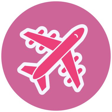 airplane icon, web simple illustration