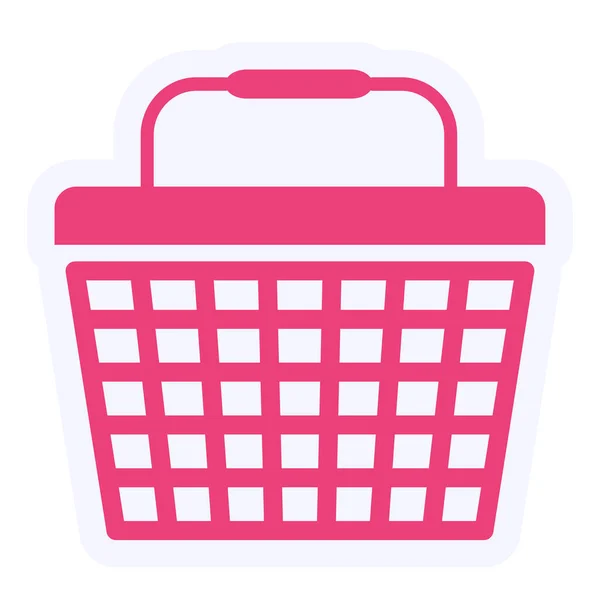 Shopping Basket Icon Simple Illustration — 图库矢量图片