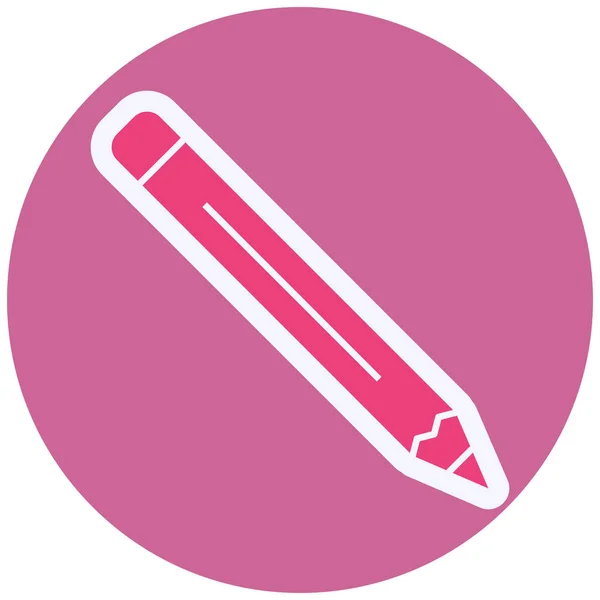 Pencil Vector Glyph Icon Design — Stock Vector