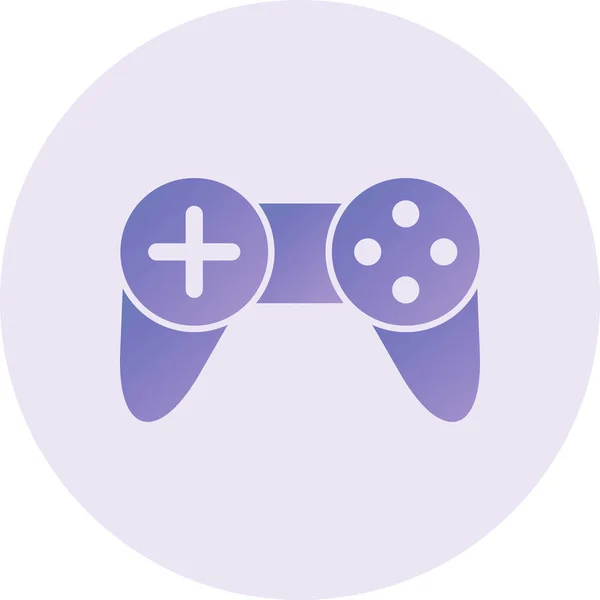 Gamepad Vector Glyph Icon Design — Vettoriale Stock