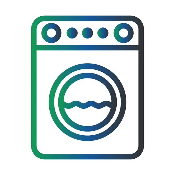 Washing Machine Vector Glyph Icon Design — Vector de stock