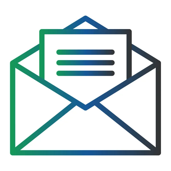 Mail Icon Vector Illustration Email — Stok Vektör