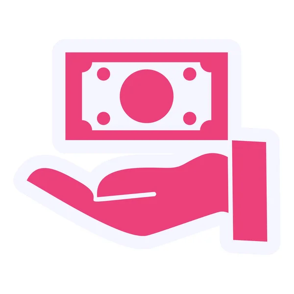 Money Icon Vector Illustration Charity — Vetor de Stock