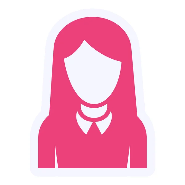 Secretary Vector Glyph Icon Design — Image vectorielle