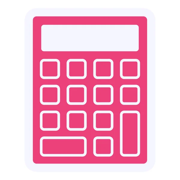 Calculator Web Icoon Eenvoudige Vector Illustratie — Stockvector