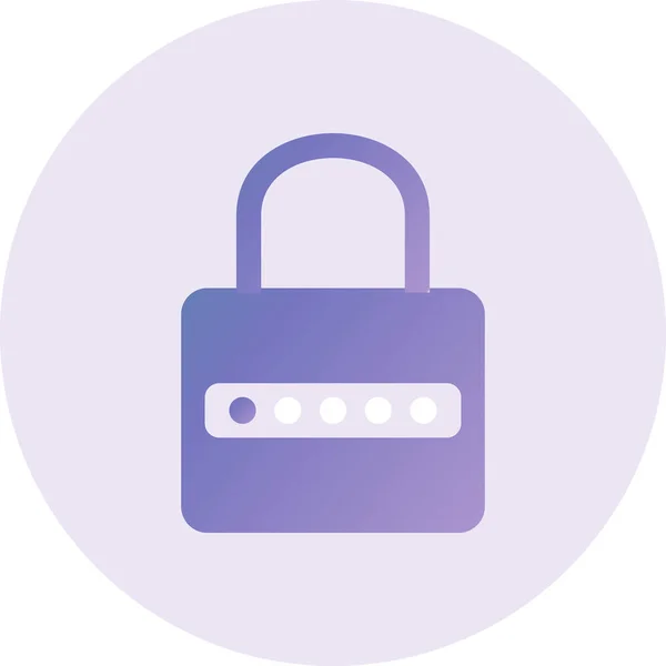 Password Vector Glyph Icon Design — Stockvektor