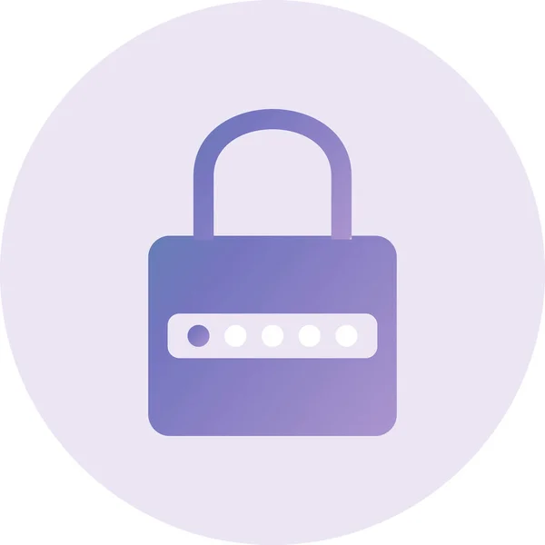 Password Vector Glyph Icon Design — 스톡 벡터