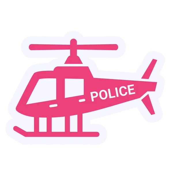 Helikopter Web Ikon Egyszerű Illusztráció — Stock Vector