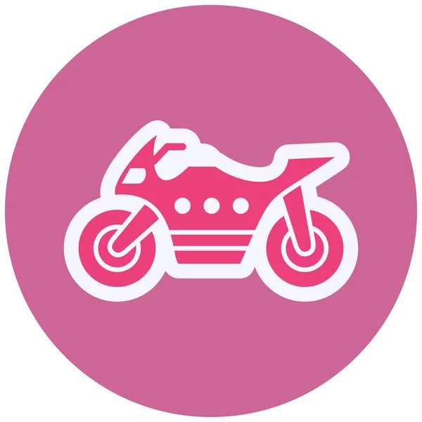 Heavy Bike Web Icon Vector Illustration — 스톡 벡터