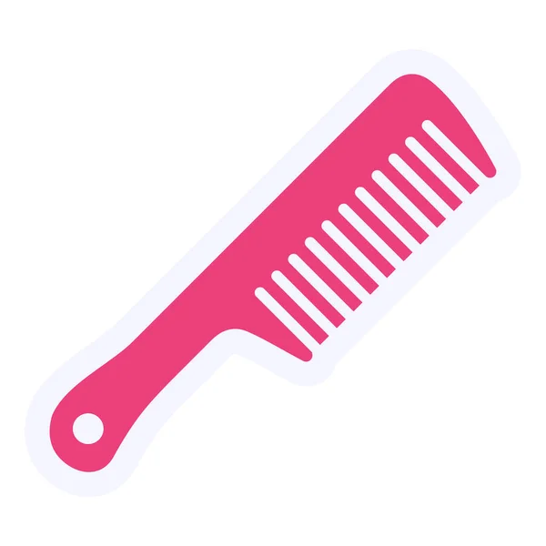 Hair Comb Icon Trendy Flat Style Illustration — Vetor de Stock