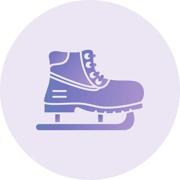 Vector Illustration Ice Skate — Image vectorielle