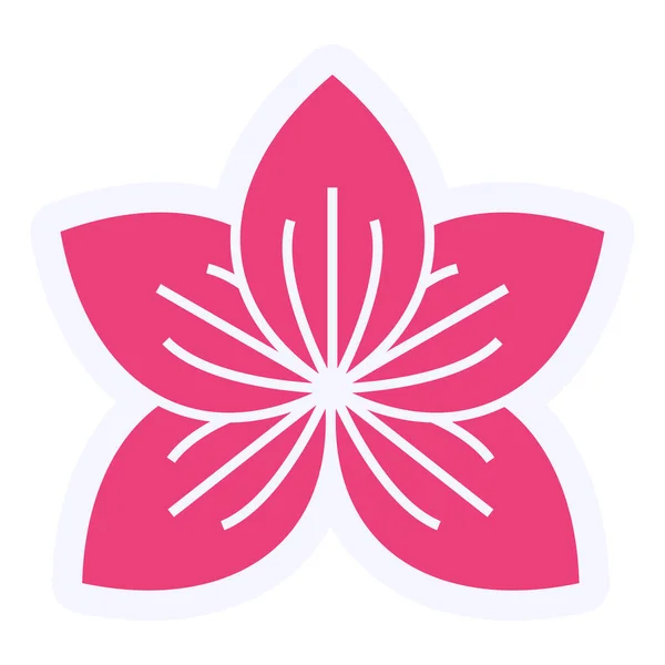 Simple Web Illustration Orchid Flower — Image vectorielle