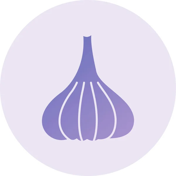 Garlic Vector Glyph Icon Design — стоковый вектор