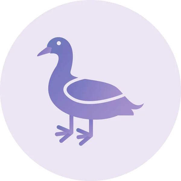 Duck Vector Icon Modern Simple Illustration —  Vetores de Stock