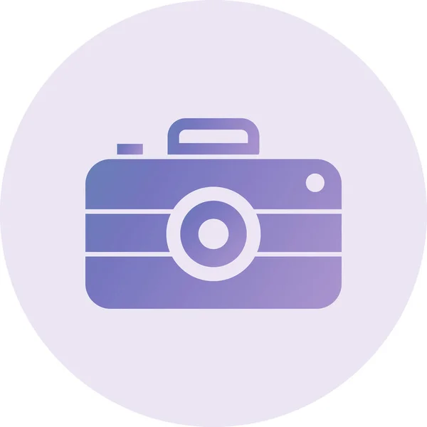 Camera Vector Glyph Icon Design — Stock Vector