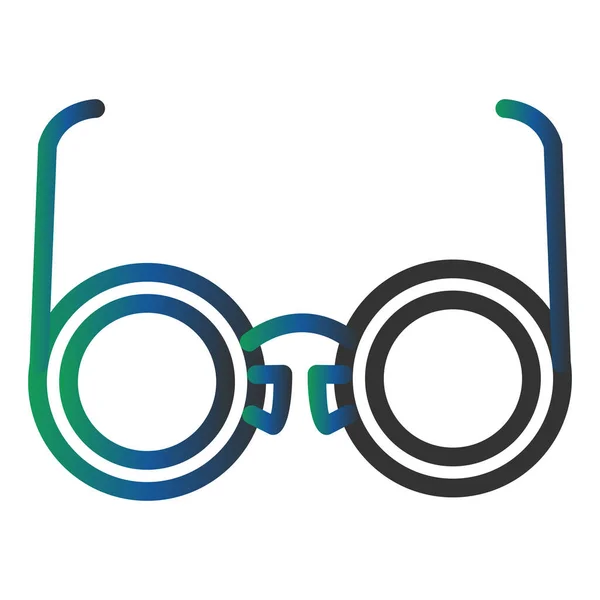 Eyeglasses Vector Glyph Icon Design — Stockvector