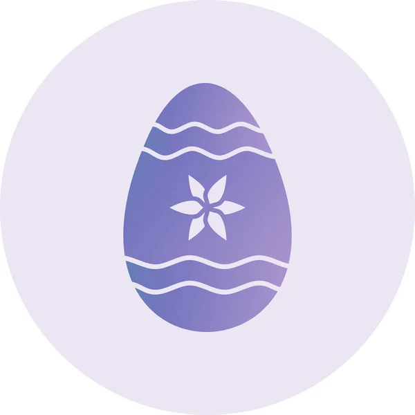 Easter Egg Icon Web Simple Icon — Vector de stock
