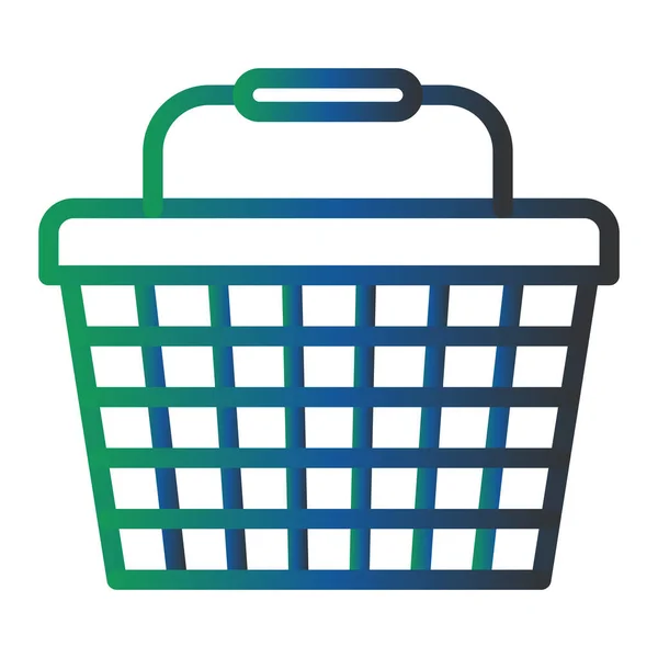 Shopping Basket Icon Simple Illustration — Stockvektor