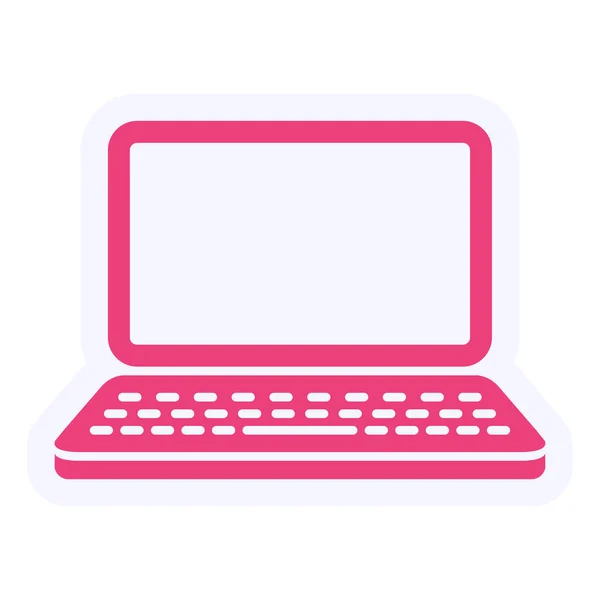 Laptop Ilustração Vetor Ícone Web — Vetor de Stock