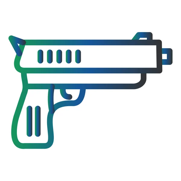 Pistola Ícone Vetor Ilustração — Vetor de Stock