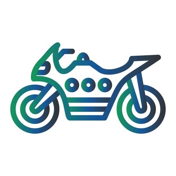 Heavy Bike Web Icon Vector Illustration — Stock Vector