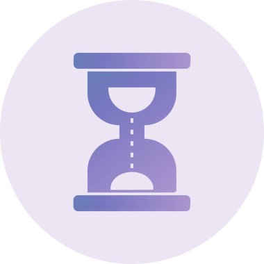 Kum saati. Web simgesi basit tasarım