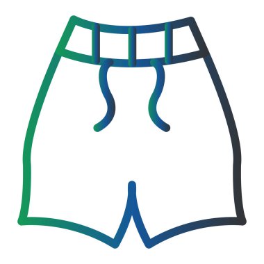 Şort. Web simgesi basit illüstrasyon