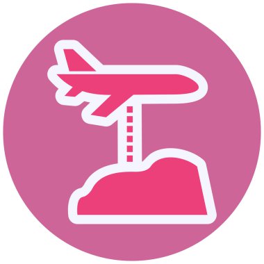 Uçak. Web simgesi basit illüstrasyon