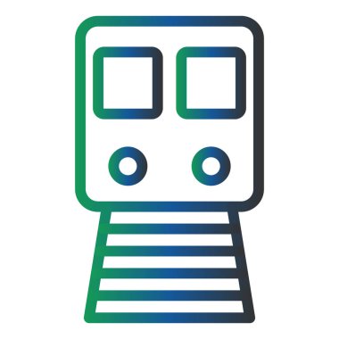 tren. Web simgesi basit illüstrasyon