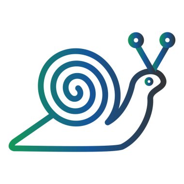 Snail illustration, web simple icon