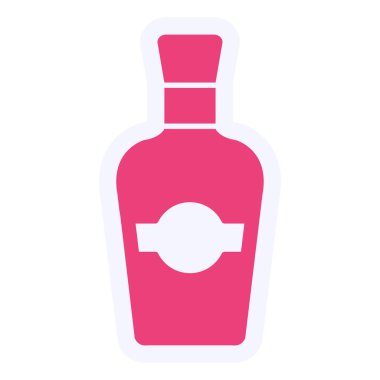 Şişe. Web simgesi basit tasarım 