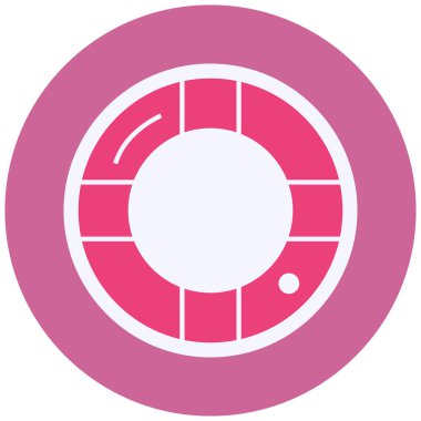 Lifebuoy ağ simgesi vektör çizimi