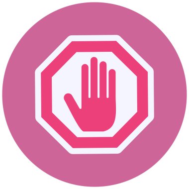 Kes şunu. Web simgesi basit illüstrasyon