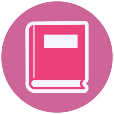 kitap simgesi vektör illüstrasyonu 